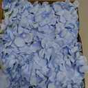 20 Pcs Blue Hydrangea Artificial Flowers Bulk, Faux Hydrangea Flowers Heads, Artificial Fake Silk Hydrangea Flowers with Stems, Blue Flowers Artificial for Decoration Wedding Dcor