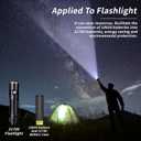 18650 to 21700 Battery Adapter, Converter Adapter for 21700 Flashlight Cases with Metal Contacts 18650 Sleeve Batteries Protective 21700 Battery Adaptor Holder Accessories (5 Battery Converters)