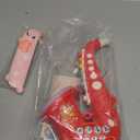 Toy Saxophone with Light & Sound, Toy Harmonica for Kids, Early Educational Toy Musical Instrument Toys for Toddlers Girls Boys Age 3+ (Red)