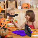 10 Pcs Halloween Bat Candy Dish Plastic Trick or Treat Bowls Large halloween Party Plastic Serving Tray Tableware Halloween Candy Holders Party Supplies