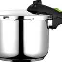 Fagor Rapid Xpress Pressure Cooker 6 Litres, Induction, Express Super Fast, Stainless Steel 18/10, All Types of Cookers, Thermo Diffuser Bottom, 2 Pressure Levels, 5 Safety Systems