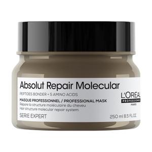 L'Oral Professionnel Paris Absolut Repair Molecular Hair Mask - Repairs Damage & Restores Strength For Extremely Dry Damaged Hair, Extra Detangling & Hydration, Peptides Bonder