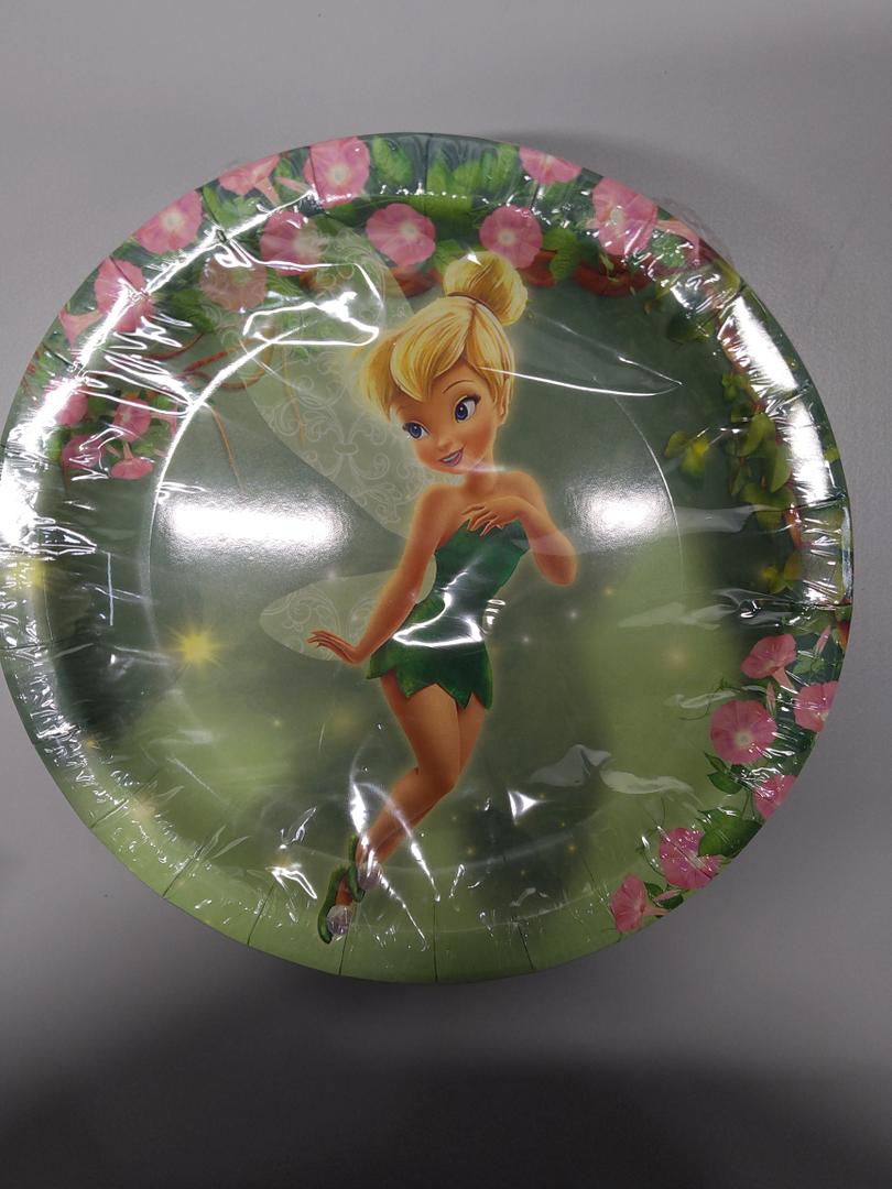 MHkdsai 120 Pcs Fairy Party Supplies 7 Inch 6 styles Fairy Plates Disposable Plates Fairy Party Decorations for Birthday Party Favors, Pack of 2