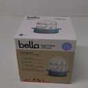 bella Electric Egg Cooker, 7 Eggs Capacity Tray, Single Stack, for Poached, Scrambled, Hard, Medium & Soft Boiled Eggs, Omelets and Steamed Dumplings, Auto Shutoff, 360 Watt, Surf