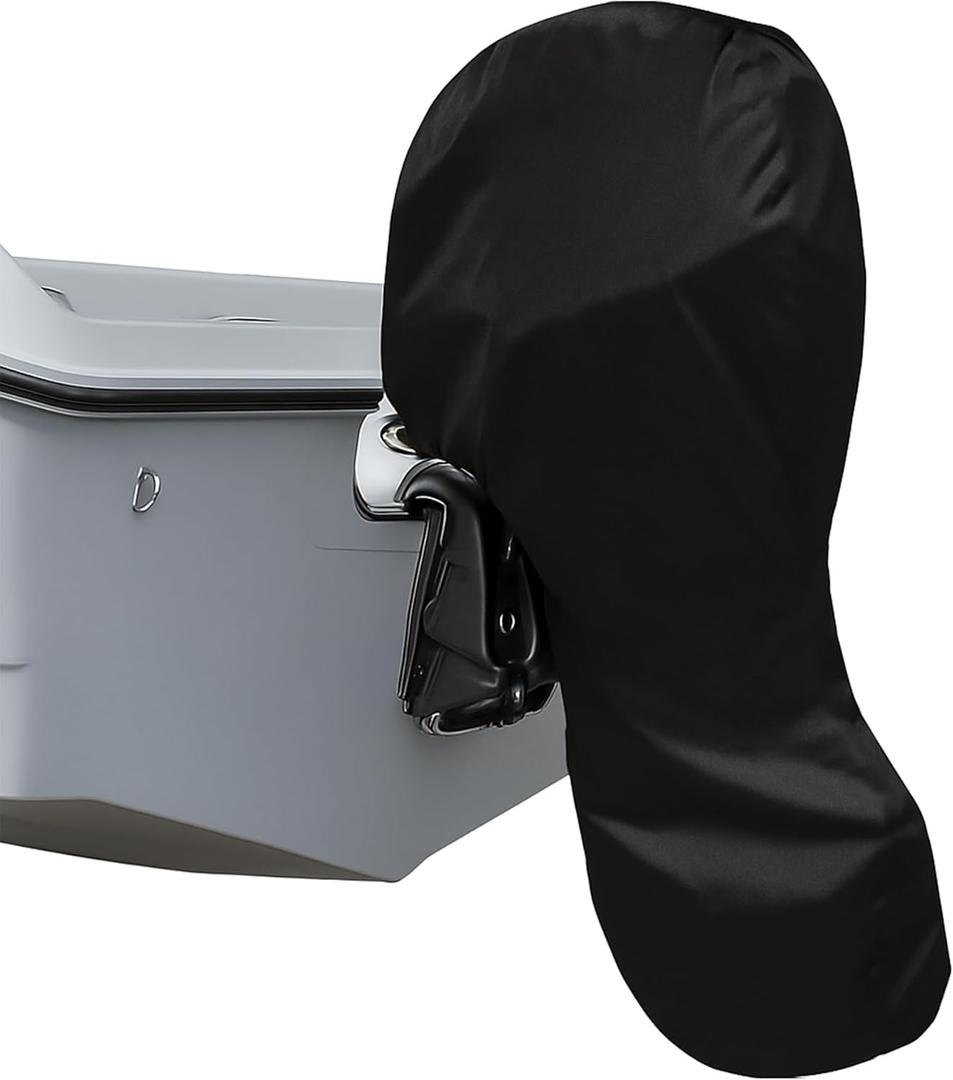 GlckMarine Full Outboard Motor Cover Compatible with Mercury Suzuki Evinrude Yamaha Honda Tohatsu 150-225 HP Boat Engines Heavy Duty Sun Proof Black
