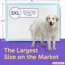 PETSWORLD Premium Extra Large Dog Pee Pads (43" x 74") Jumbo Puppy Training & Incontinence Pads for Large Dogs & Multi-Pet Homes Leak-Proof, Odor Control, 5-Layer Absorbency, 25 Count