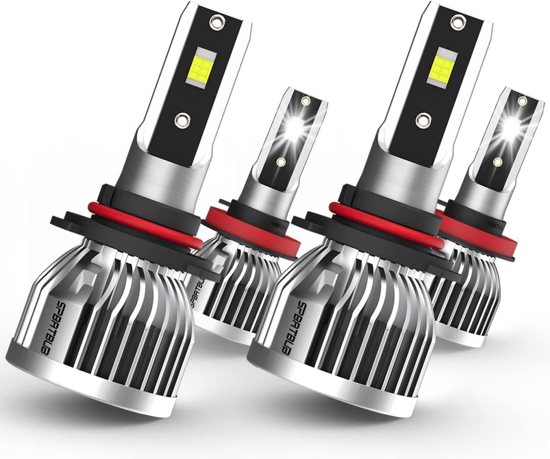led headlight bulbs, compatible with Honda Odyssey 2011 2012 2013 2014 2015 2016 2017 2018 2019 2020, 9005 + H11 High and Low Beam Combo, Pack of 4