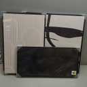 Framed Black and White Abstract Wall Art Set, 3 Piece Canvas Prints Paintings Artwork for Walls, Modern Minimalist Abstract Geometric Pictures for Living Room, Bedroom, Dining Room, Office Wall Decor (12x24", 16x24", 24x24", Geometry)