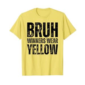 Winners Wear Yellow Team Spirit Week Game Color Sports Day T-Shirt Small