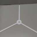 18'' Drum Chandeliers for Dining Room, 6-Light Black Farmhouse Chandelier Linen Drum Light Fixture, Round Chandelier Hanging Pendant Lighting for Bedroom Living Room Foyer