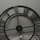 30 Inch Extra Large Giant Wall Clock,Oversized Round Silent Vintage Industrial Black Metal Farmhouse Big Roman Numeral Wall Clocks for Living Room,Kitchen,Bedroom Home Decor