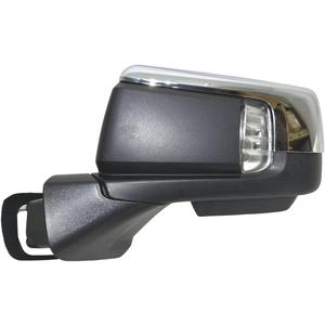 2019 2020 2021 2022 2023 2024 Compatible With Chevrolet Silverado Front Door Left Driver Side Rear View Mirror Heated Signal Puddle Lamp BSM Blind Spot Monitoring Chrome Textured