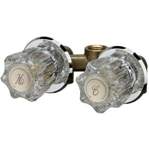 HOMEWERKS WORLDWIDE 3220-15-CH-B Shower Stall Faucet, No Size, Chrome