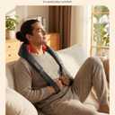 COMFIER Cordless Neck Massager with Heat, 4D Kneading Shiatsu Neck and Shoulder Massager Deep Tissue, Hands-Free Straps, FSA Eligible HSA, Mothers Day Gifts for Mom Women
