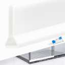 40 Inch New Collapsible Shower Threshold Water Dam - Cuttable Silicone Shower Water Barrier Water Guard for Bathroom Dry and Wet Separation