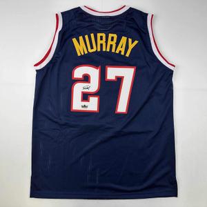 Facsimile Autographed Jamal Murray Denver Blue Reprint Laser Auto Basketball Jersey Size Men's XL
