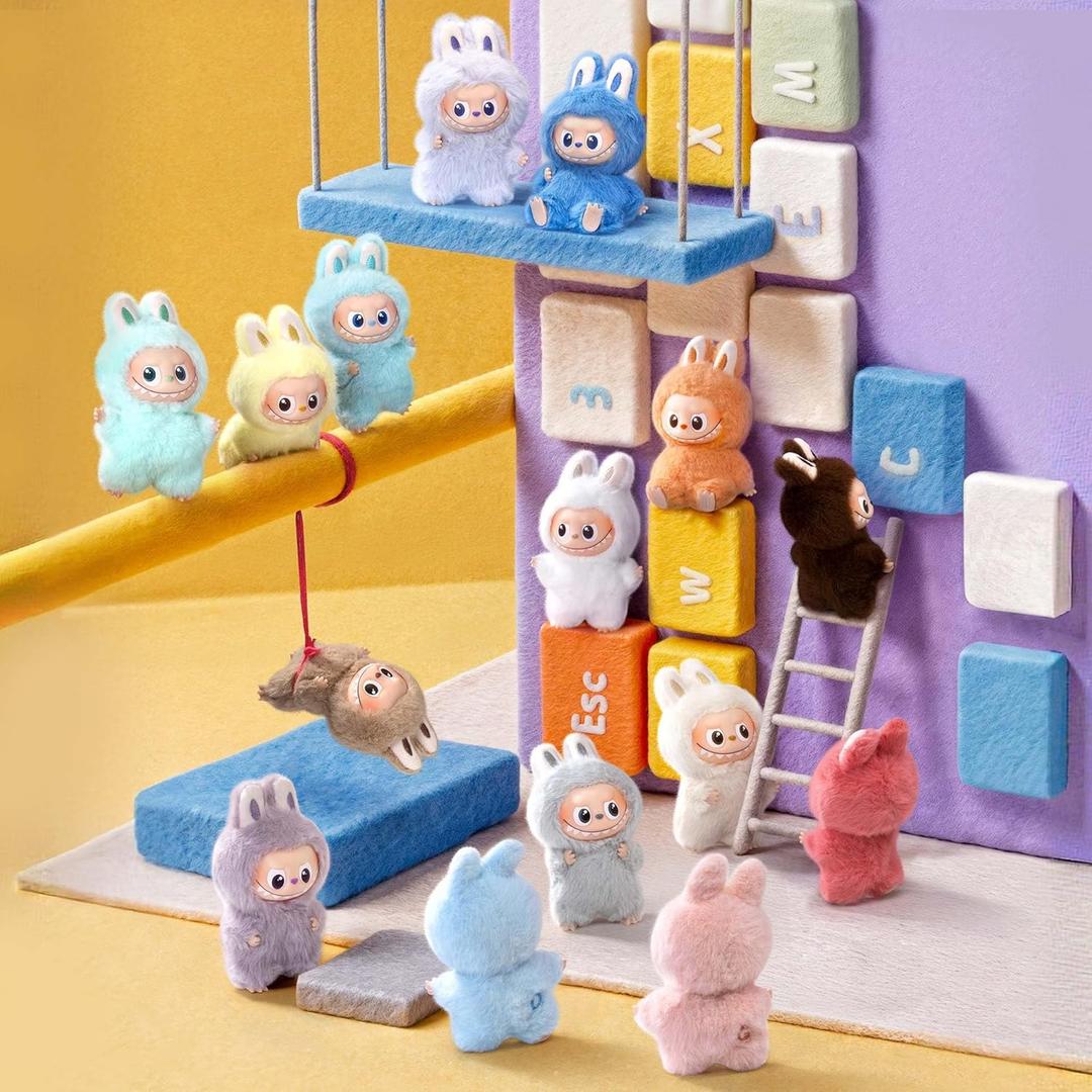 POP MART The Monster PIN for Love Series - Vinyl Plush Pendant Blind Box (A-M), Labubu Collectible Toys with Protective Case