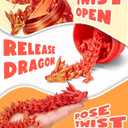 TBOLINE 12" 3D Printed Dragon Egg, Cool 3D Printer Articulated Crystal Dragon Toys for Kids, Surprise Animals Figurines Fidget Dinosaur Eggs Toys for Girls Kids Teen 5-7 4-6 8-12