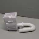 Rain Barrel Diverter Kit, Downspout Diverter Fits for 2"x 3" or 3"x 4" Standard Downspout, Rainwater Collection System with Adjustable Valve and Filter,5ft Hose(White)