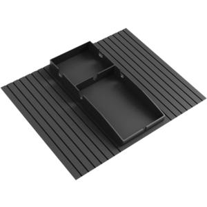 Couch Armrest Beverage Tray Reusable Drink Holder for Home, Black