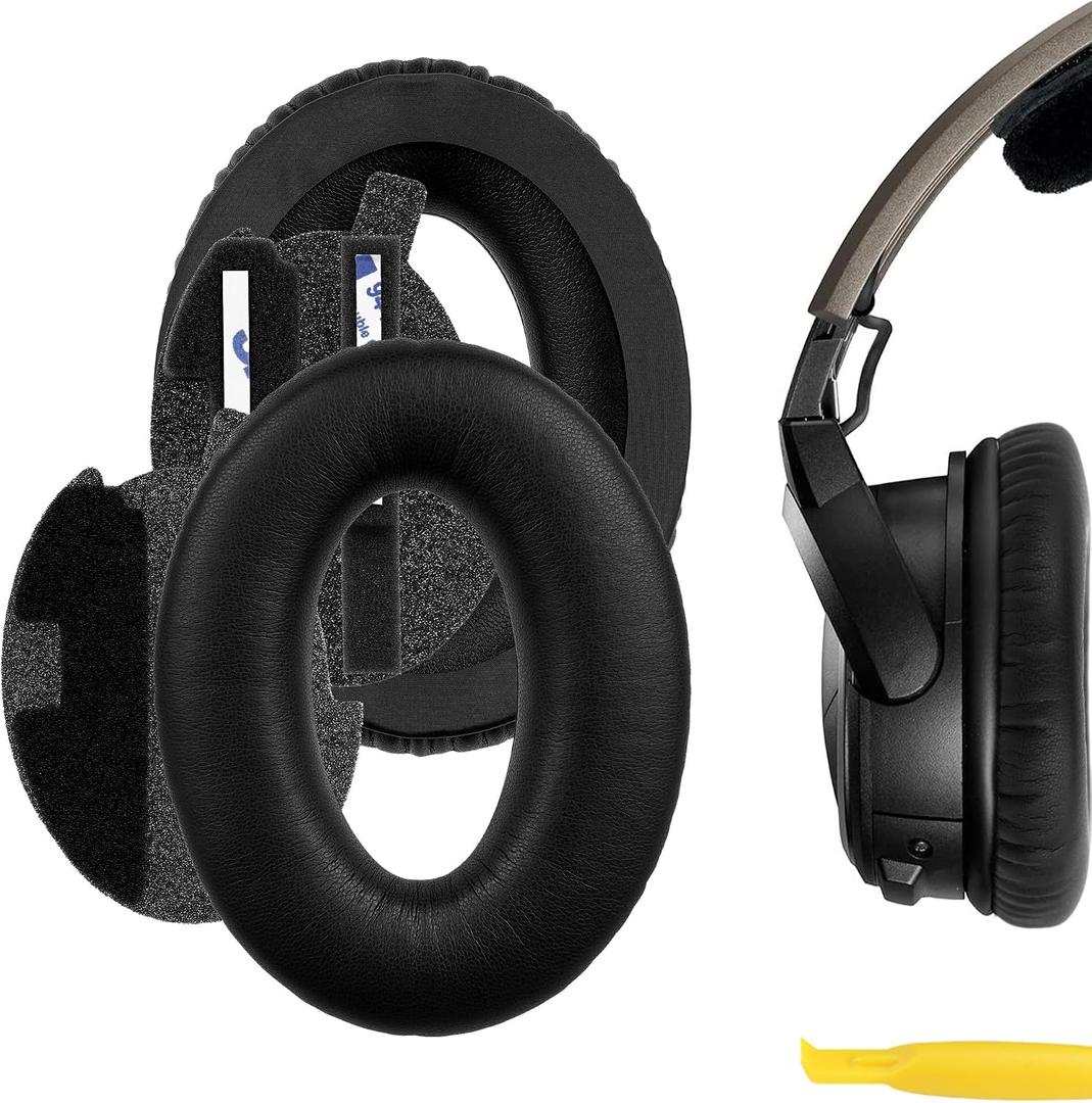 Geekria Replacement Ear Pads Compatible with Bose Aviation X A10/A20 Headphones, Ear Cushions (Black)