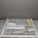 Cumbor 29.7-46" Baby Gate for Stairs, Toddler Safety Essentials for The House, Auto Close Dog Gate for Doorways, Mom's Choice Awards Winner-Easy Install Pressure Mounted Pet Gates for Dogs, White