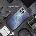 Incase Halo Case for iPhone 16 Hydro Dip MagSafe Compatible Apple iPhone Case 10 Ft Drop Protection, Protective Cover with Lanyard Loop, Sleek Design (Tidal Ocean, iPhone 16 Pro Max)