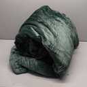 WARMDERN Alaskan King Size 120"x132" Velvet Comforter Duvet Insert - 100% Milk Velvet Bedding Comforters with Wave Textured Pattern, Ultra Soft Lightweight Warm Bedding Comforter, Emerald Green