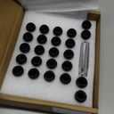 Orion Motor Tech M14x1.5 Lug Nuts Black with Spline Tuner, XL 2 inches Length Conical Wheel Nut, Compatible with Chevy GMC Ford Cadillac Lincoln SAAB Saturn Silverado 1500 Savana, Set of 24