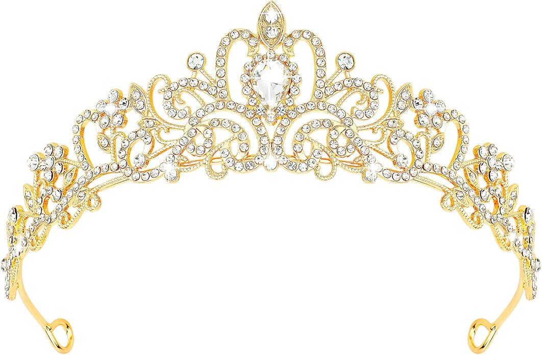 CIEHER Tiara Crowns for Women & Girls - Bridal, Wedding, Prom, Quinceanera, Birthday & Christmas Crown Gifts