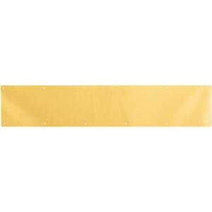Prime-Line J 4703 6 x 34 In., Aluminum, Door Kick, Brite Brass Plated (Single Pack)