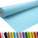 SMART&CASUAL 24" x 1,500" (125') Light Blue Kraft Craft Paper Roll for Gift Wrapping Bulletin Board Bouquet Flower Art Packing Parcel Table Covering 80GSM 55LB (Light Blue, 24" x 125')