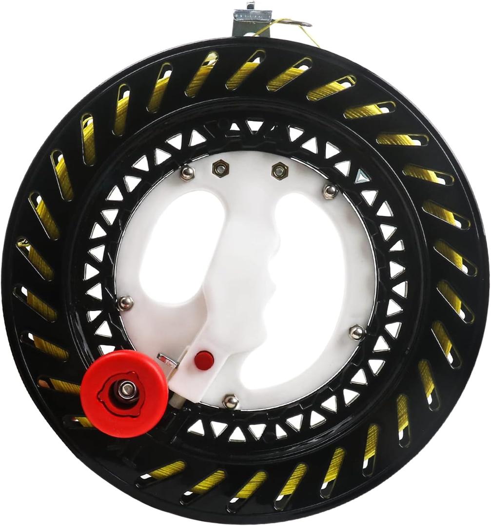 Kizh Kite Reel Winder - Winding Reel Grip Wheel Handle with 1312ft String and Lock Function - Professional Outdoor Kite Accessory