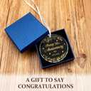 50th Wedding Anniversary 2026 Gifts for Couple,Parents, Wife, Husband Glass Ornament with Happy 50th Anniversary, A Life Time of Memories