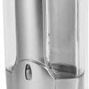 Manual Soap Dispenser, Wall Soap Dispenser 350ml Hand Soap Dispenser Wall Mount Commercial Soap Dispenser for Bathroom Kitchen Hotel(Silver)