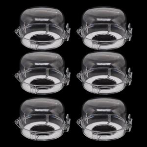 6pcs Gas Stove Knob Locks, Oven Knob Covers for Child Safety, Adhesive Gas Stove Knob Covers, Gas Stove Child Safety Knob Locks Childproof Baby Proofing Oven Safety Lock No Tools Need (Transparent)