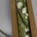 EQUSPUR Artificial White Mums Flowers, 5 Pcs Faux Mums Mini Chrysanthemum Flowers Bulk with Stems, Floral Arrangements for DIY Bouquet Home Wedding Table Centerpiece Decor