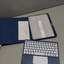Harvopu Compatible for iPad 11th 10th Generation Case with Keyboard, Folio Cover with Pencil Holder, Multi-Touch Trackpad, 7 Color Backlit, Detachable Keyboard for iPad (A16) 11th/10th Gen (Navy Blue)