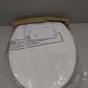Bidet Toilet Seat for Elongated Toilet, Dual Nozzle Self-Cleaning PP Bidet Attachment, Non-Electric Feminine Hygiene Toilet Seat Cover for Women, Easy Install, White, 19 Inch