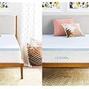 Linenspa 2 Inch Memory Foam Mattress Topper, Gel Infused King Mattress Topper, CertiPUR-US Certified & 2 Inch Memory Foam Mattress Topper, Gel Infused Queen Mattress Topper