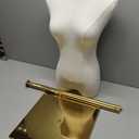 Female Mannequin Torso Women Dress Forms for Sewing Manicanequin Body High Stability Gold Metal Stand for Clothing Dress Jewelry Display Adjustable Height 50-70 Thin Body, Beige body, Gold base