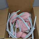 Baby Swing for Baby Girl,Newborn Swing with Music,5 Speed Levels,Timing Setting,Soft Cushion,Pink Foldable Infant Swing for Indoor Outdoor Use 0-9 Months