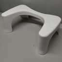 Squatty Potty Simple Curve Bathroom Toilet Stool 7" White
