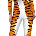 JJEUWE Women's Halloween Costume Cosplay Bodysuit 3D Skinny Stretch Costume (Medium)