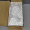 LIHOMR Gift Bags 8.25" x5.9 x3.15 100Pcs White Kraft Paper Bag with Handles for Small Business Christmas Bulk, Wedding, Party Favor, Shopping, Lunch, Halloween Trick-or-Treat Bags