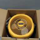 HEINPRO Battery Powered Fan Compatible with Dewalt 20V Max Battery with AC Adapter (No Battery) Up to 650CFM, Variable Speed, Low Noise 30dB, Portable Cordless Fan for Camping, Jobsite