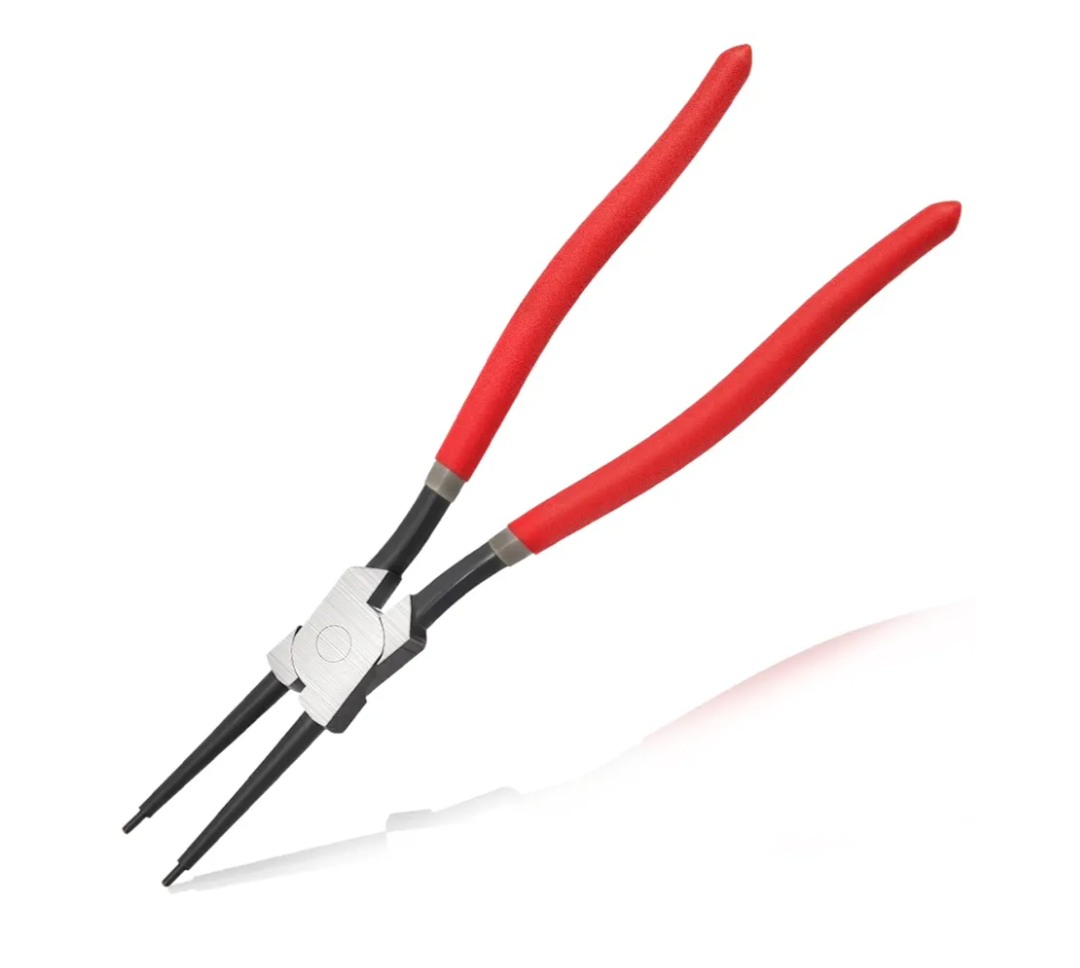 13-Inch Snap Ring Plier Heavy Duty Internal Circlip Pliers Straight Jaw Tip Diameter 0.12" for Installing Removing Retaining Ring