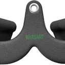 Home Gym Fitness Rowing T-bar V-bar Pulley Cable Machine Attachment, Bicep Curl Tricep LAT pulldown Bar Back Strength Training Handle Grips LAT Pull Down Bar for Seat Row Workout