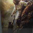 Wall HDQ Jesus Wall Art God Help Wall Decor Christian Pictures Hand of God Print Painting for Bedroom Living Room Bathroom Office Framed Artwork Read to Hand (24.00" x 36.00"ch) (62902)