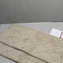 COSY HOMEER Edging Stair Treads Non-Slip Carpet Mat 28inX9in Indoor Stair Runners for Wooden Steps, Edging Stair Rugs for Kids and Dogs, 100% Polyester TPE Backing (3 pcs,  Beige)